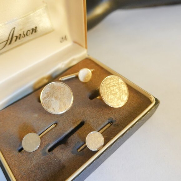 Vintage Anson Cufflinks & Studs Set🌻 - Picture 2 of 2